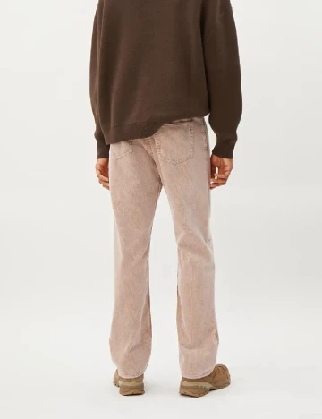 Pantaloni Weekday, roz pal Roz