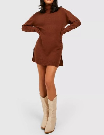 
						Rochie scurta Brave Soul, maro