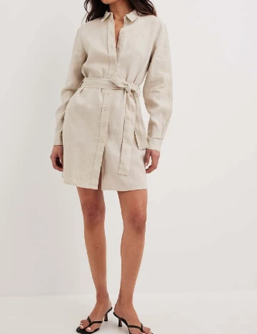 Rochie scurta NA-KD, bej