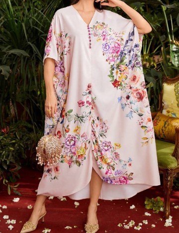 
						Rochie lunga SHEIN, roz pal
