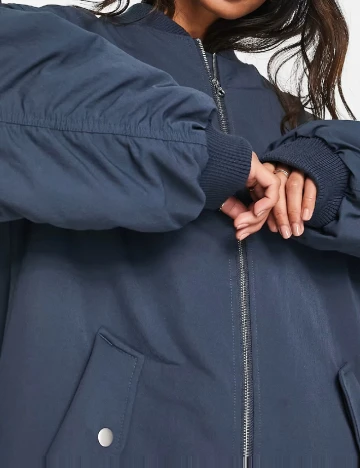 Geaca Oversize ASOS, bleumarin