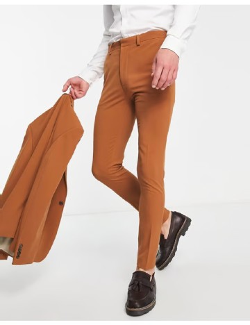 
						Pantaloni ASOS, caramiziu