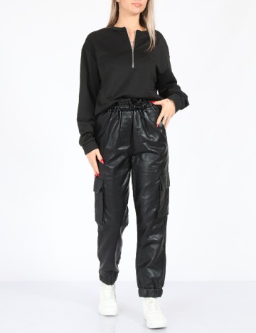 
						Pantaloni Miss Selfridge, negru