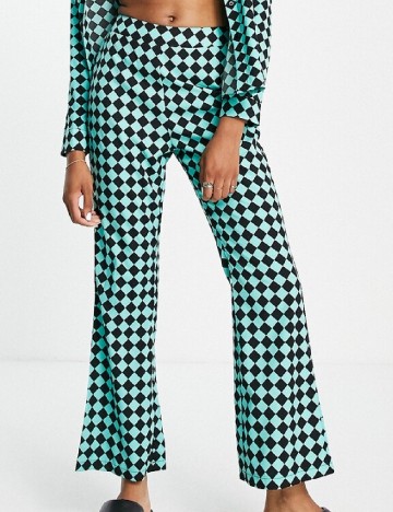 
						Pantaloni Urban Threads, turcoaz