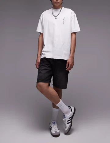 Tricou Oversize Topman, alb