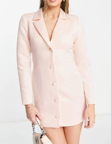 Rochie scurta Miss Selfridge, roz pal