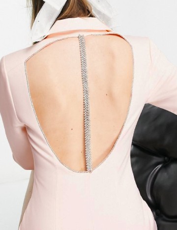 Rochie scurta Miss Selfridge, roz pal