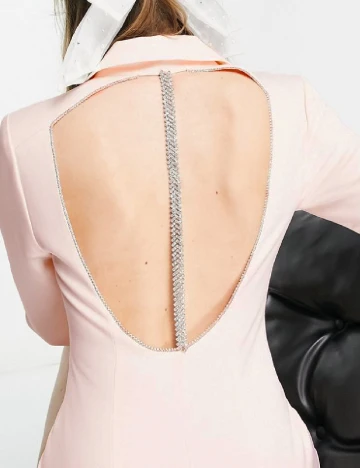 Rochie scurta Miss Selfridge, roz pal