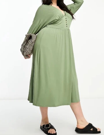 Rochie medie ASOS Curve, verde Verde