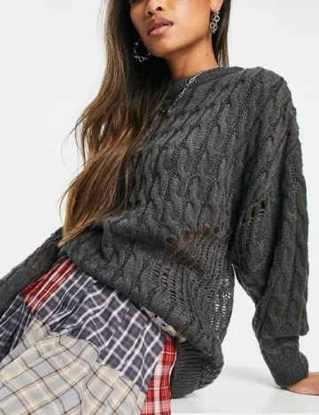 Pulover ASOS, gri