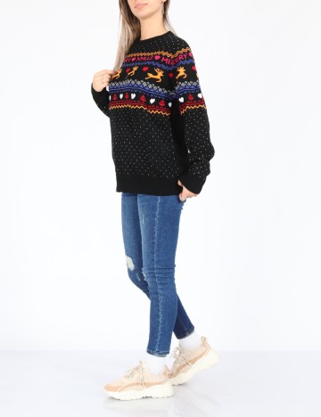 Pulover Threadbare, negru