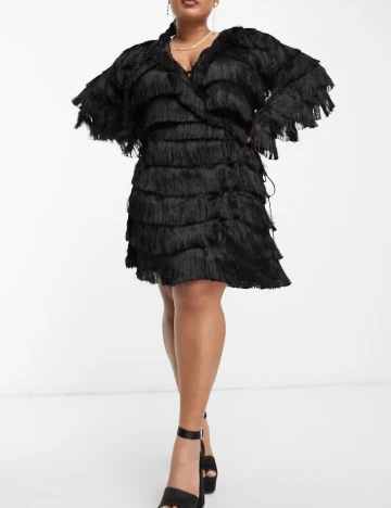 Rochie scurta ASOS Curve, negru