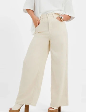 Pantaloni Top Shop, ecru Alb