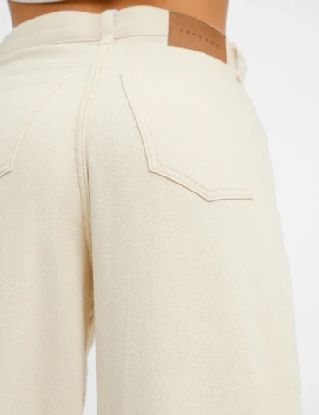 Pantaloni Top Shop, ecru Alb