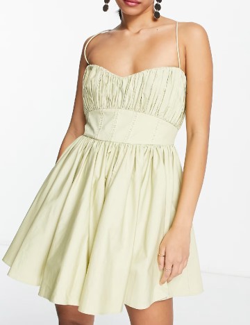 
						Rochie scurta ASOS, bej