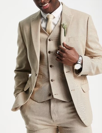 
						Sacou ASOS, maro deschis