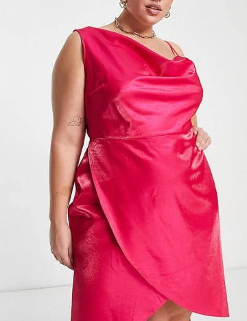 Rochie medie Urban Threads Plus Size, roz