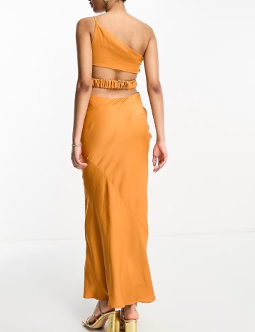 Rochie lunga ASOS, portocaliu