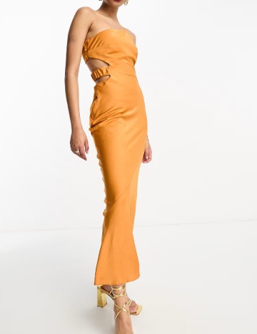 Rochie lunga ASOS, portocaliu