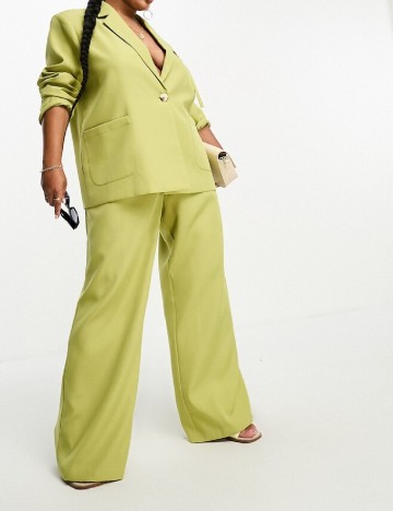 Pantaloni 4TH&Reckless Plus Size, verde