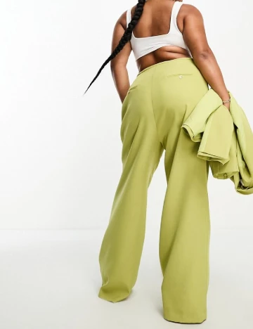 Pantaloni 4TH&Reckless Plus Size, verde
