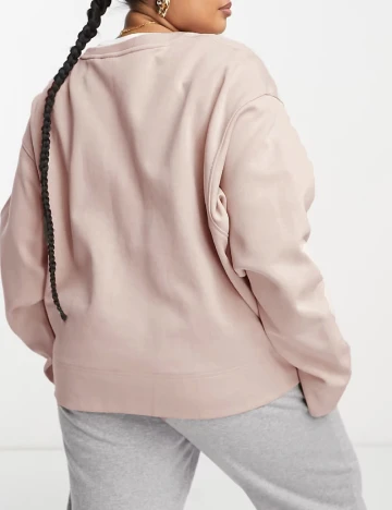 Bluza Adidas Plus Size, roz pudra