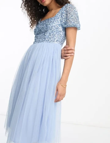 Rochie medie Maya Deluxe, albastru
