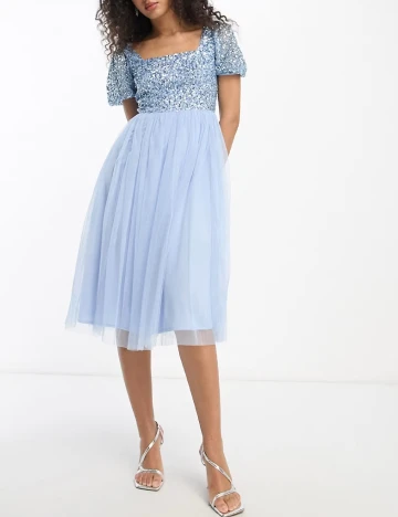 Rochie medie Maya Deluxe, albastru