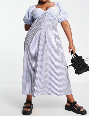 Rochie lunga ASOS Curve, albastru
