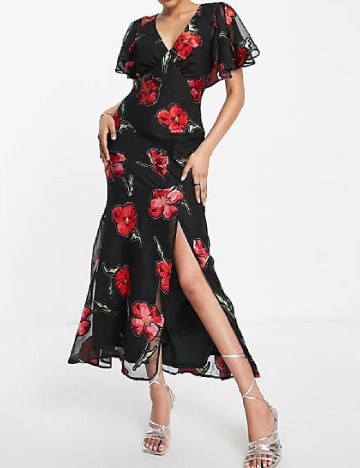 
						Rochie lunga ASOS, negru