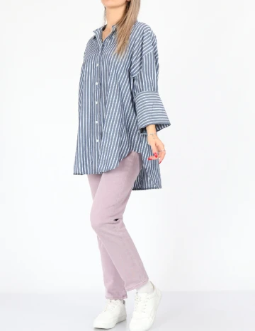 Camasa Oversize Top Shop, albastru
