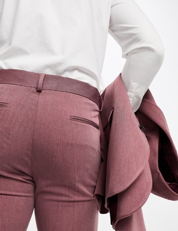 Pantaloni ASOS, roz pudra inchis