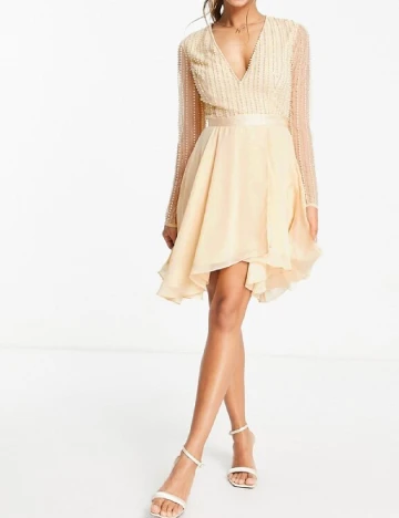 Rochie scurta ASOS, crem