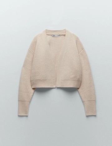 Cardigan Zara, crem, M