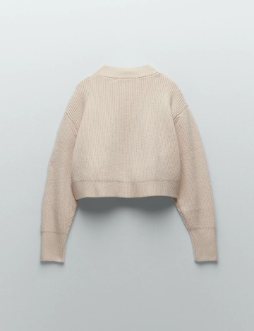 Cardigan Zara, crem, M