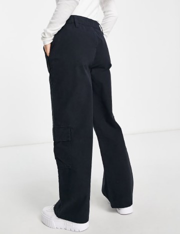 Pantaloni ASOS, bleumarin inchis