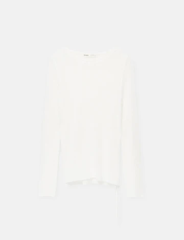 Bluza Pull&Bear, alb