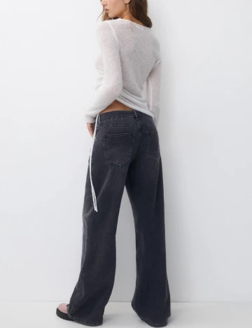 Bluza Pull&Bear, alb