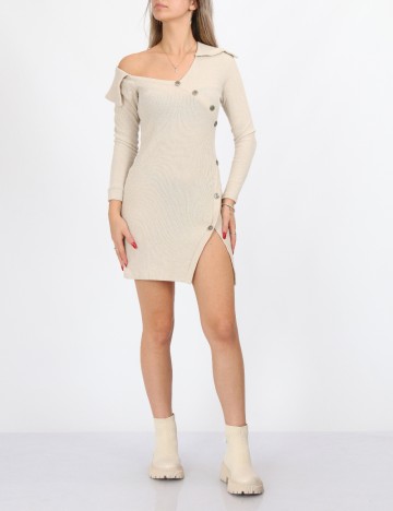 Rochie scurta ASOS, bej