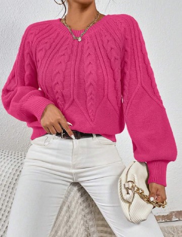 
						Pulover SHEIN, roz