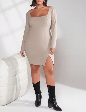 
						Rochie scurta SHEIN CURVE, bej
