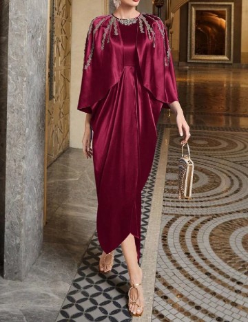 
						Rochie medie SHEIN, pruna