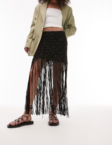 
						Fusta Top Shop, negru