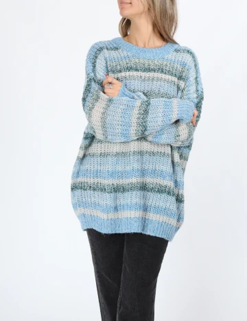 Pulover Oversize American Eagle, albastru