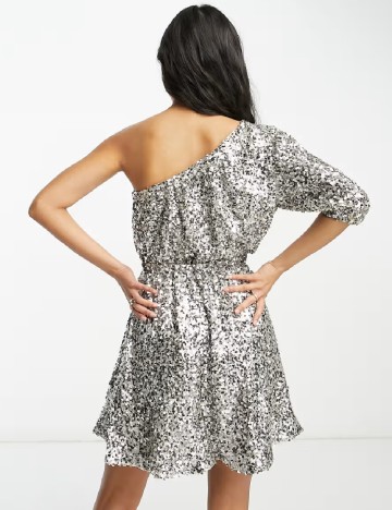 Rochie scurta Forever New, argintiu