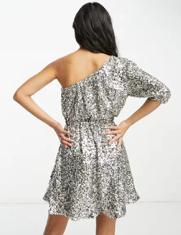 Rochie scurta Forever New, argintiu