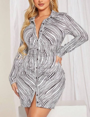 
						Rochie scurta SHEIN, alb/negru