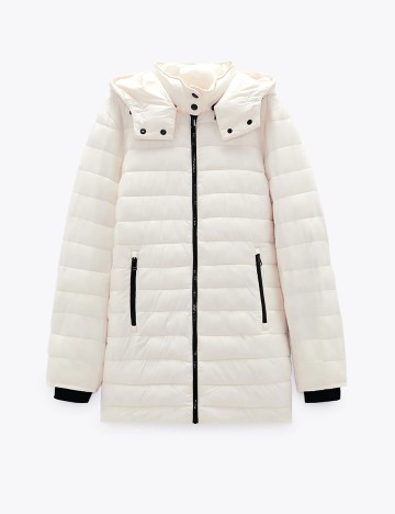 Geaca Zara, alb, M