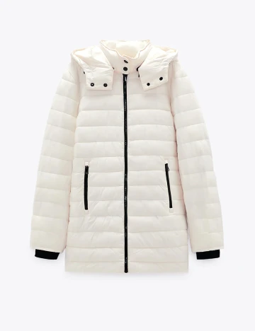 Geaca Zara, alb, M
