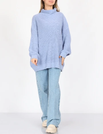 Pulover Oversize American Eagle, albastru
